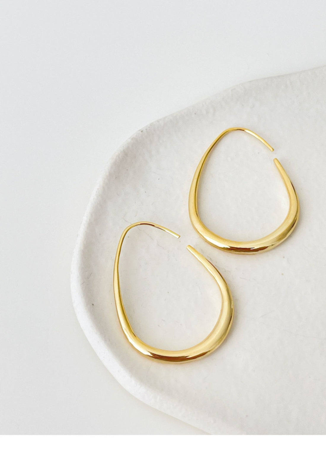 Gold hoop earrings