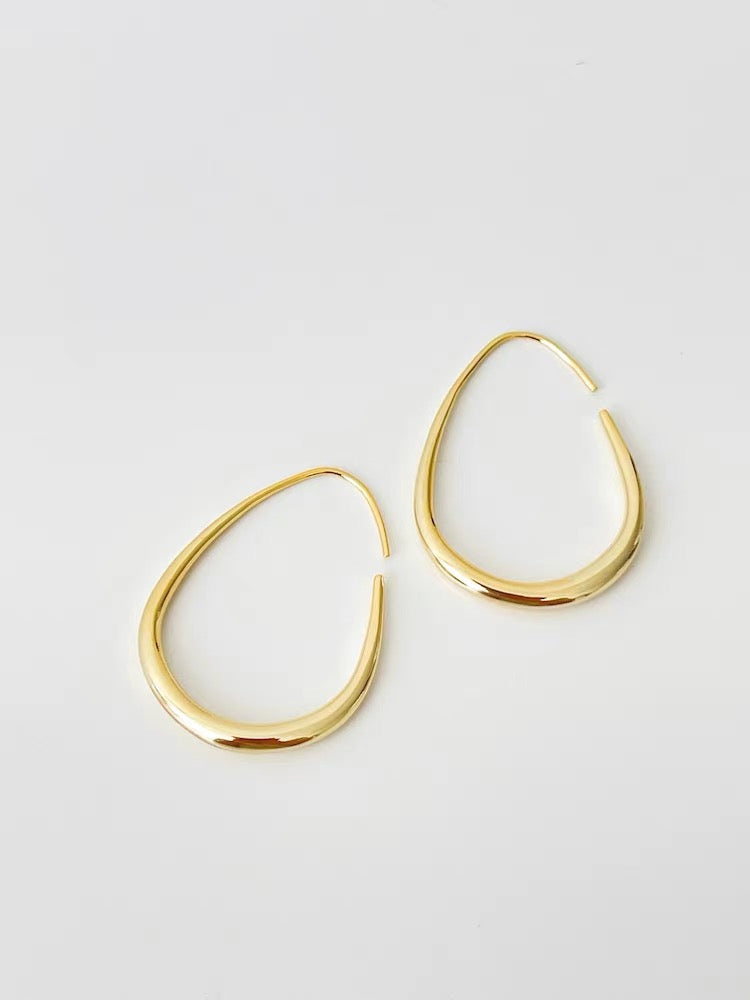 Gold hoop earrings