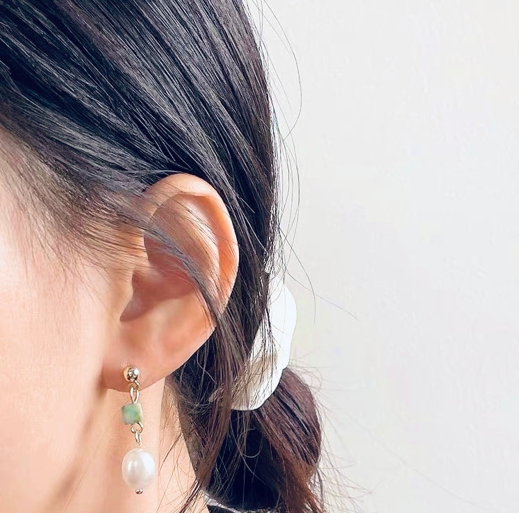 Handmade sales stone earrings